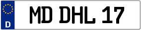 Trailer License Plate